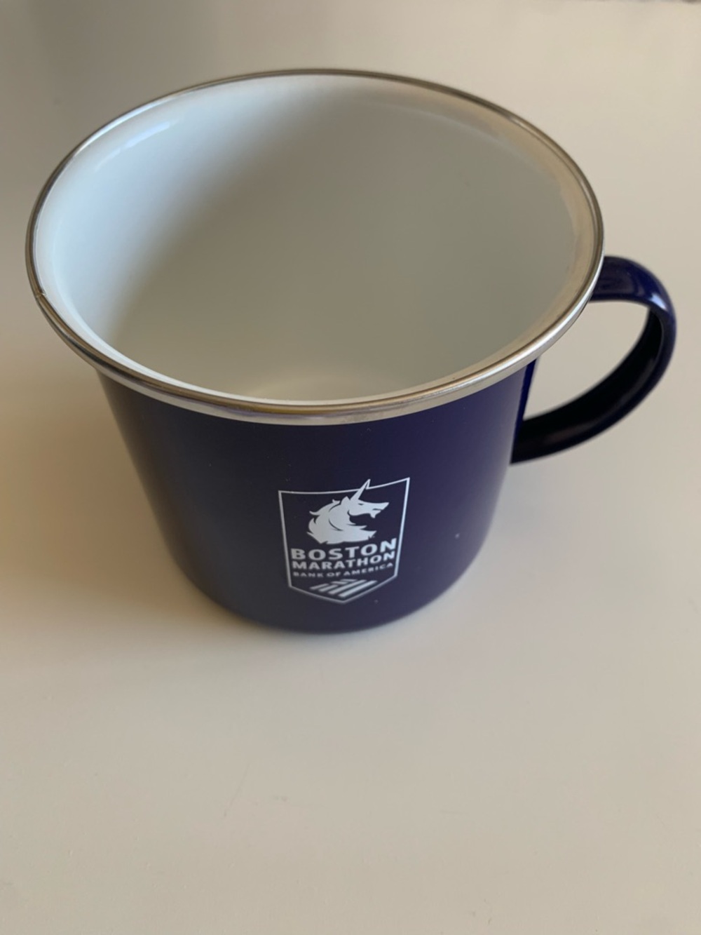 Boston Marathon Campfire Coffee Mug in Blue - Picture 3 of 5